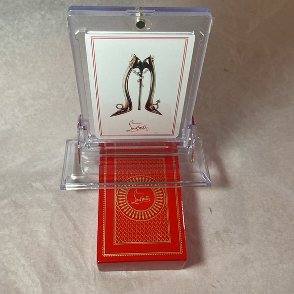 NEW Christian Louboutin Queen of Hearts playing card - Picture 6 of 7